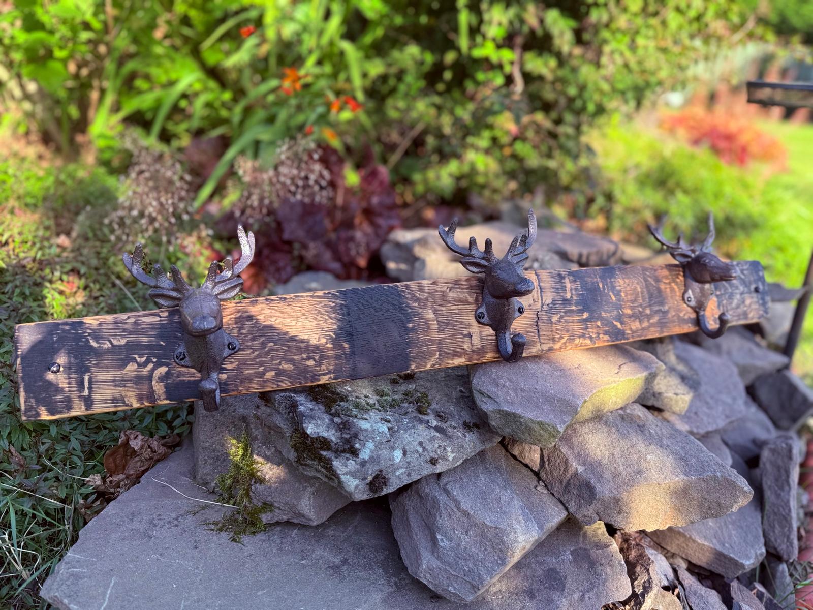 Stave Stag Head Coat Rack